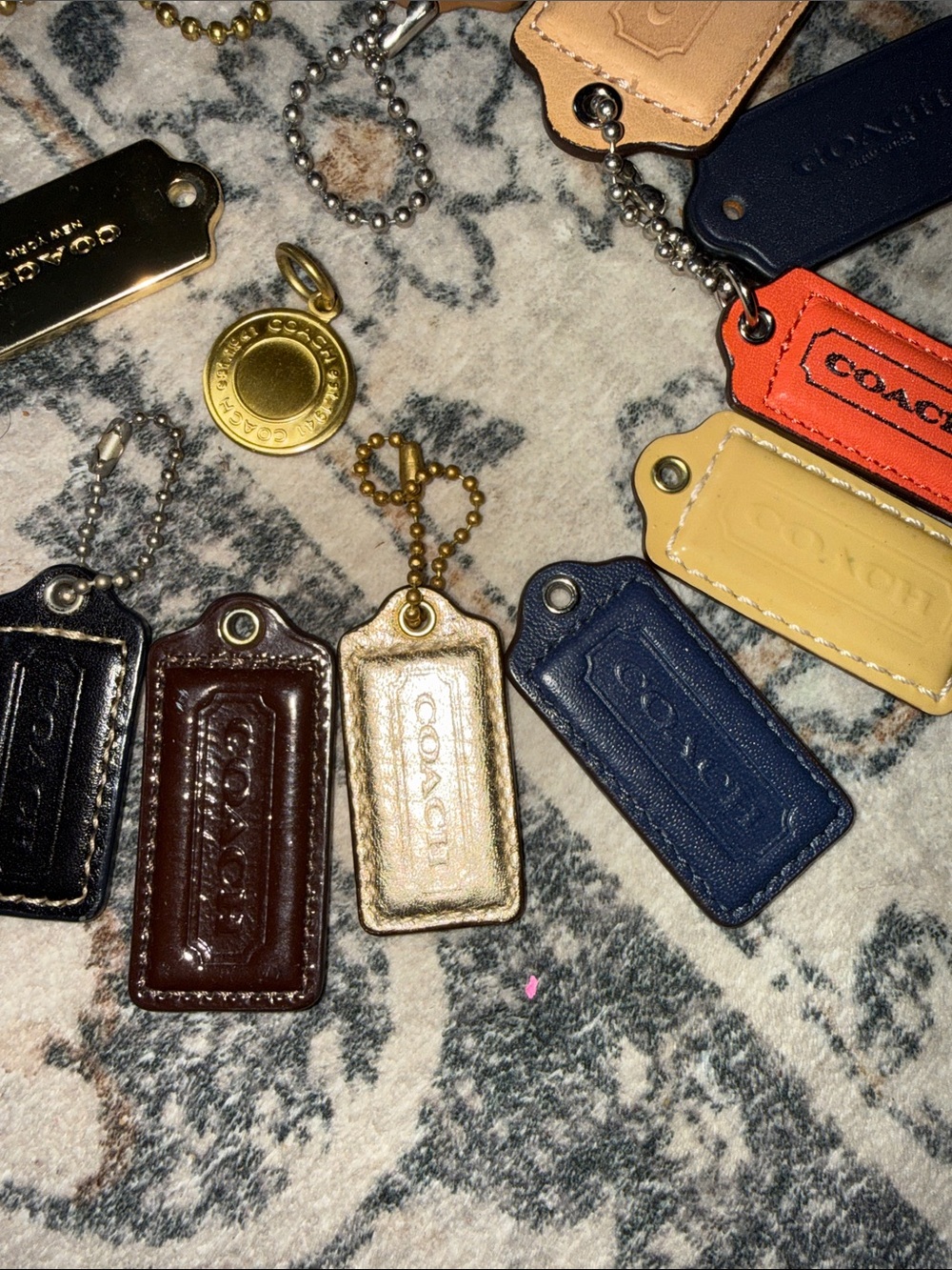 Coach all 19 Multicolor Leather Tag Charm Collection - Picture 4 of 8